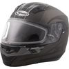 Flat Dark Silver/Silver/Black MD04 Quadrant Modular Snow Helmet w/Dual Lens Shield