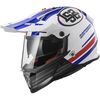 White/Blue MX436 Pioneer Quarterback Helmet
