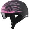 Flat Black/Pink GM65 Naked Flame Half Helmet