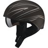 Flat Black/Silver GM65 Naked Torque Half Helmet