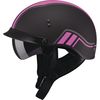 Flat Black/Pink GM65 Full Dress Twin Half Helmet
