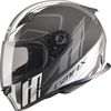 Matte Black/Silver/White FF-49 Rogue Street Helmet