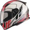White/Red/Black FF-49 Rogue Street Helmet