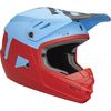 Matte Powder Blue/Red Youth Sector Level Helmet