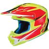 Hi Viz Yellow/Semi-Flat Red FG-MX Axis MC-3HSF Helmet