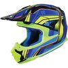 Blue/Green FG-MX Piston MC-2 Helmet