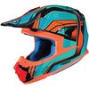 Blue/Orange FG-MX Piston MC-4 Helmet