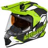 Hi-Vis Mode Dual-Sport SV Team Snow Helmet w/Electric Shield