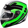 Green Mugello Maker Snow Helmet w/Electric Shield