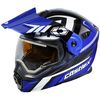 Blue/Black EXO-CX950 Slash Snow Helmet w/Electric Shield
