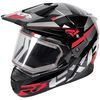 Black/Red/Charcoal FX-1 Team Helmet w/Electric Shield