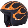FX-75 Matte Black/Orange Flame Helmet