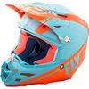 Matte Lite Blue/Orange F2 Carbon Rewire Helmet
