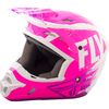 Youth Neon Pink/White/ Kinetic Burnish Helmet