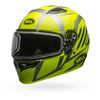 Yellow/Titanium Qualifier Blaze Snow Helmet w/Dual Lens Shield