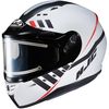 Semi-Flat White/Black CS-R3SN Space MC-10SF Helmet w/Electric Shield