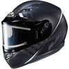 Semi-Flat Black/Gray CS-R3SN Space MC-5SF Helmet w/Electric Shield