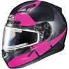 Semi-Flat Black/Pink/Gray CL-17SN Boost MC-8SF Helmet w/Frameless Electric Shield