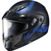Semi-Flat Black/Blue CL-Max2 Friction MC-21SF Helmet w/Framed Dual Lens Shield