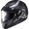 Semi-Flat Black/Gray CL-Max2 Friction MC-5SF Helmet w/Framed Dual Lens Shield