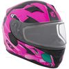 Youth Matte Pink/Black/Teal RR610Y Cosmos Snow Helmet