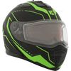 Matte Black/Green Tranz 1.5 RSV Vision Modular Snow Helmet