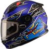Youth Blue GM49Y Alien Snowmobile Helmet w/Dual Lens Shield