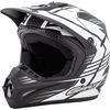 Flat Black/White GM46.2 Race Helmet