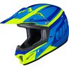 Youth Blue/Hi-Viz Green CL-XY II Bator MC-3H Helmet