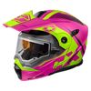Matte Pink/Hi-Vis EXO-CX950 Focus Snow Helmet w/Electric Shield