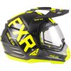 Black/Hi-Vis Torque X EVO Helmet w/Electric Shield