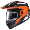Semi-Flat Black/Orange/White DS-X1 Awing MC-7SF Snow Helmet w/Electric Shield