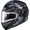 Semi-Flat Gray/Black CS-R3 Songtan MC-5SF Snow Helmet w/Electric Shield