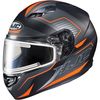 Semi-Flat Black/Hi-Viz Orange/Gray CS-R3 Trion MC-6HSF Snow Helmet w/Electric Shield