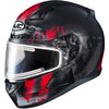 Semi-Flat Black/Red/Gray CL-17SN Arica MC-1SF Snow Helmet w/Electric Shield