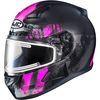 Semi-Flat Black/Pink/Gray CL-17SN Arica MC-8SF Snow Helmet w/Electric Shield