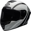 Matte/Gloss White/Black/Titanium Star DLX MipsTantrum Helmet with ProTint Shield