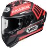 Matte Black/Red X-Fourteen Marquez Black Concept TC-1 Helmet