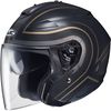 Semi-Flat Black/Gold/Titanium IS-33 Apus MC-9SR Helmet 