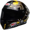 Black/Yellow Star DLX Mips Isle of Man 19 Helmet