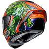 Orange/Green/Blue X-Fourteen Power Rush TC-8 Helmet
