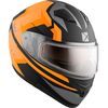 Matte Orange/Black/Gray Flex RSV Fighter Modular Snow Helmet w/Dual Lens Shield