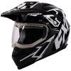 Black/White Octane X Deviant Helmet w/Electric Shield
