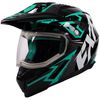 Black/Mint Octane X Deviant Helmet w/Electric Shield