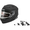Matte Black MD01S Modular Helmet w/Electric Shield