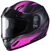 Youth Semi-Flat Black/Pink CL-Y Taze MC-8SF Helmet w/Framed Dual Lens Shield