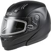 Matte Black MD04S Modular Snow Helmet w/Dual Lens Shield
