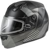 Matte Dark Silver/Black MD04S Modular Reserve Snow Helmet w/Dual Lens Shield