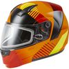 Neon Orange/Hi-Vis MD04S Modular Reserve Snow Helmet w/Dual Lens Shield