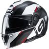 White/Black/Gray/Red i90 Aventa MC1 Modular Helmet